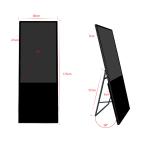 Interactive ProtableTouch Screen 43 Inch Standalone Digital Signage For Hotel