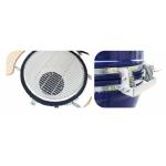 Blue Color Outdoor Cermaic Bbq Grill 21 Inch Large Kamado Grills with pizza oven
