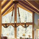 Loft Rope Chandelier Dining room Wave Industrial Edison Lamp black flash vintage