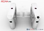Anti Pinch Security Swing Gate Turnstile Stainlee Steel Card Readers Single / Bi