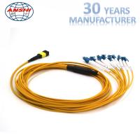 Buy cheap OS1 MPO - LC Connector Patch Cord 12 Fiber MPO Trunk Cable Compressive Strength product