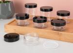 100mL Wide Mouth Plastic Cosmetic Jar With White Hand Pull Gasket Unbreakable
