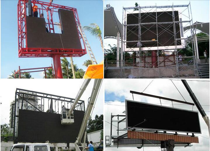 IP65 High Brightness SMD 3 in 1 Outdoor Rental LED Display DIP P8 RGB 3535