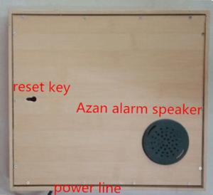 Wholesale New Design Azan Clock, High Quality Azan Clock ,wood Azan alarm clock  ,salah clock,Muslims clock from china suppliers