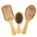 Detangling Hair Brush Set Natural Bamboo For Hair Beauty Care