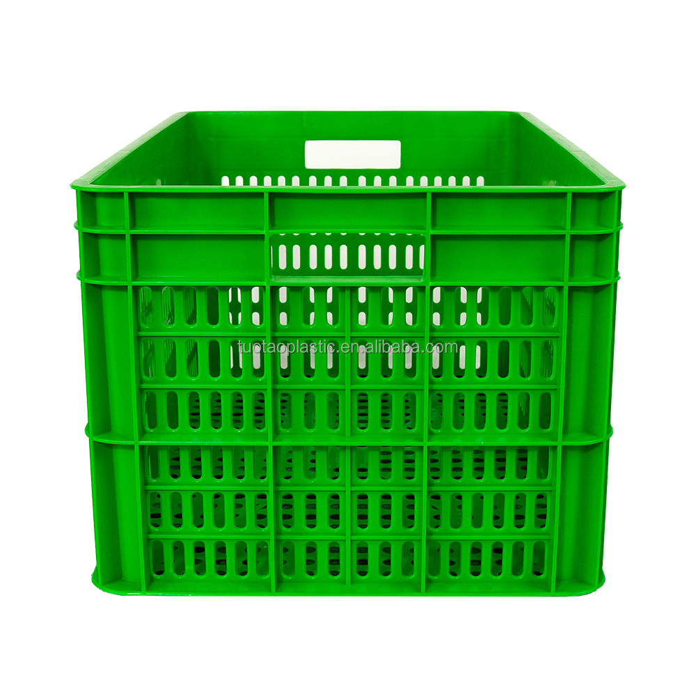 20-100kg Loading Capacity Stackable Mesh Plastic Crates Ideal for Food and Vegetables