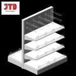 2100mm Supermarket Display Shelving ISO9001 Double Side Shelf