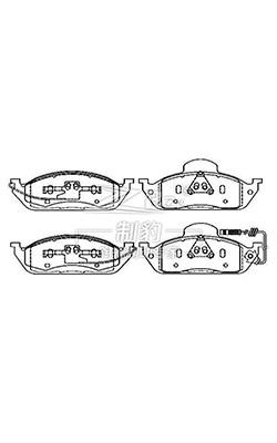 Buy cheap Mercedes Brake Pad Replacement Set 0044200820 / F0820 Front Ceramic Brake Pads from wholesalers