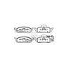 Buy cheap Ceramic 1634200320 Mercedes Benz Brake Pad Mercedes-Benz W163 from wholesalers