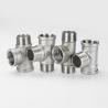 Buy cheap Sanitary Stainless Steel 3 Way Male Threaded Tee Pipe Fittings with Casting SS304 from wholesalers