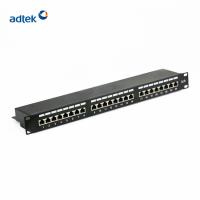 Buy cheap Flat / Blank Fiber Optic Patch Panel 24 Port 48 Port UTP Cat6 product