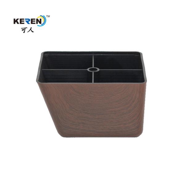 Buy cheap KR-P0111W Wood Grain Plastic Furniture Feet Extender , Beautiful Plastic Couch Legs from wholesalers