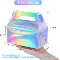 Buy cheap Holographic Gift Box Cake Candy Biscuit Packaging Portable Carton For Wedding product