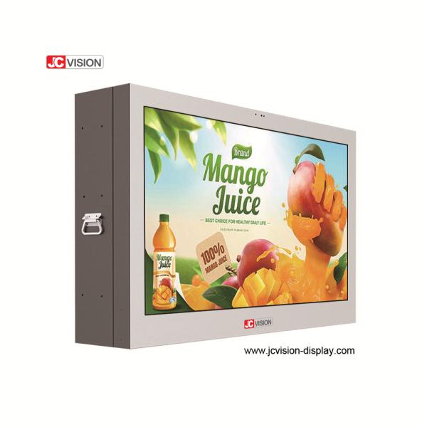 Buy cheap JCVISION 65'' Outdoor Waterproof Digital Signage Wall Mounted LCD Display from wholesalers