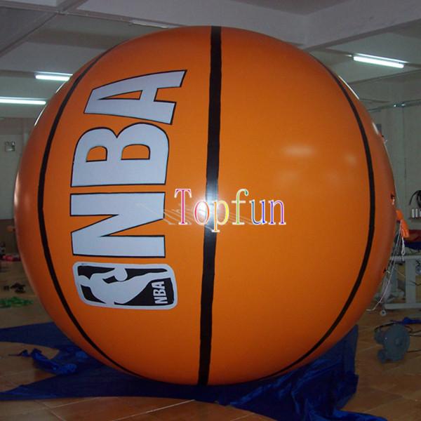 Buy cheap Playground Inflatable Advertising Balloons Basketball Shape With Digital Printing from wholesalers