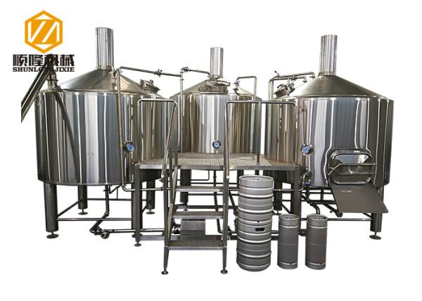 Buy cheap 1.5KW 51mm inlet beer production equipment double steam jacket 1500L Mash tun with false bottom from wholesalers