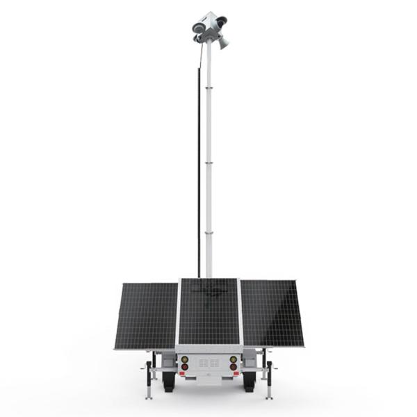 Quality Eco Friendly Surveillance Solar Trailer For Public Facilities Monitoring for sale