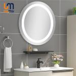 50/60Hz Grounded UL ETL CE Certified Frameless Oval Round Backlit LED Bathroom
