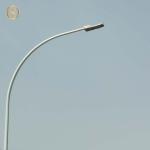 Double Arm Hot Rolled Steel Lighting Pole Wind Resistant ISO 9001 Certified