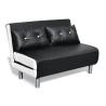 Buy cheap Pu Leather Folding Chair Sofa Bed Black White With Metal Legs from wholesalers
