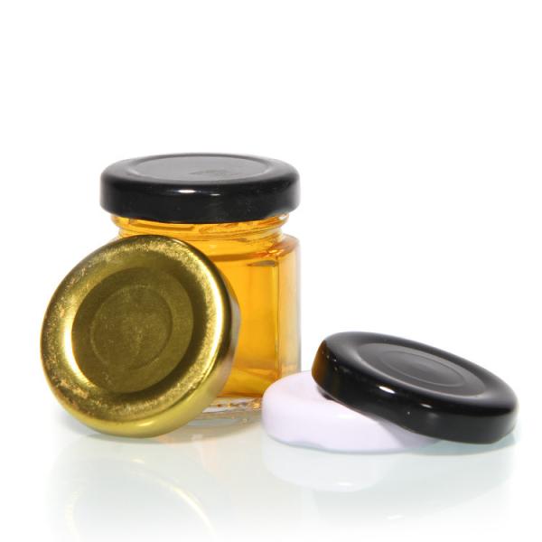 Buy cheap Custom Printed Glass Honey Jar Bottle Cap Tinplate Lug Closures from wholesalers
