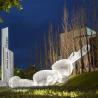 Buy cheap Fiberglass Metal Rabbit Sculpture Decorative Outdoor Square Lawn Ornaments from wholesalers