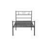 Buy cheap Black Adult 0.6mm Metal Double Bunk Bed Electrostatic Powder Coating from wholesalers