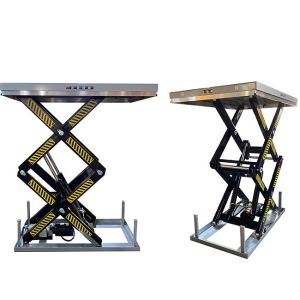 Buy cheap 1000kg Double Scissor Lift Tables 1300mmx820mm Max Height 1780mm product