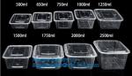 Microwave lunch bento box Eco-friendly 700ml disposable plastic pp food storage