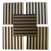 Buy cheap Fire Resistant Interior Wall Wooden Slatted Sound Absorption Mdf Slat Board product