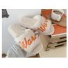 Buy cheap Blue PVC Fluffy Plush Warm Fur Slide Slipper Winter Iutdoor House from wholesalers