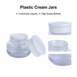 Glass Empty Cream Jar Thick Bottomed