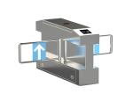 AC220V Traffic Swing Barrier Gate Hospital Security 800mm Arm Fingerprint