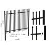 Buy cheap 2.1m highx2.4m wide welded used wrought iron fence for sale galvanized from wholesalers
