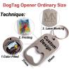 Buy cheap Custom Beer Bottle Opener Keychain Stainless Steel Card Shape Manual Can Opener from wholesalers