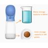 Buy cheap 380ml Detachable Portable 2 In 1 Dog Water Bottle Dispenser With Food Storage from wholesalers