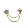 Buy cheap Hollow Shirt Collar Pin Chain Pentagonal Stars Inlaid Crystal Diamond from wholesalers