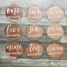 Buy cheap Acrylic Carved Wooden Milestone Discs Gift Pregnancy Milestone Discs from wholesalers