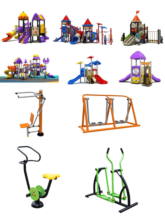 Community Kids Backyard Slide 970 * 630 * 440 Cm High Temperature Baking Finished