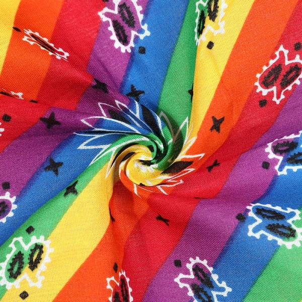 Buy cheap 100 Cotton Square Bandana Scarf Headwear Custom Design Print from wholesalers