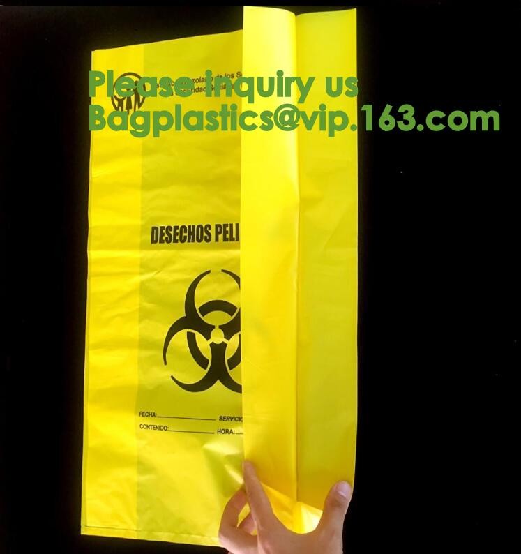 Bio-Medical Hazardous Waste bag, Bio-Hazard Specimen pouch Printed Medical Mart, Biological Waste Management