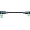 Buy cheap IP67 M8 Connector Harness Double End Precast Wire Harness Male/Female Bend 3P Towing Chain 3m from wholesalers