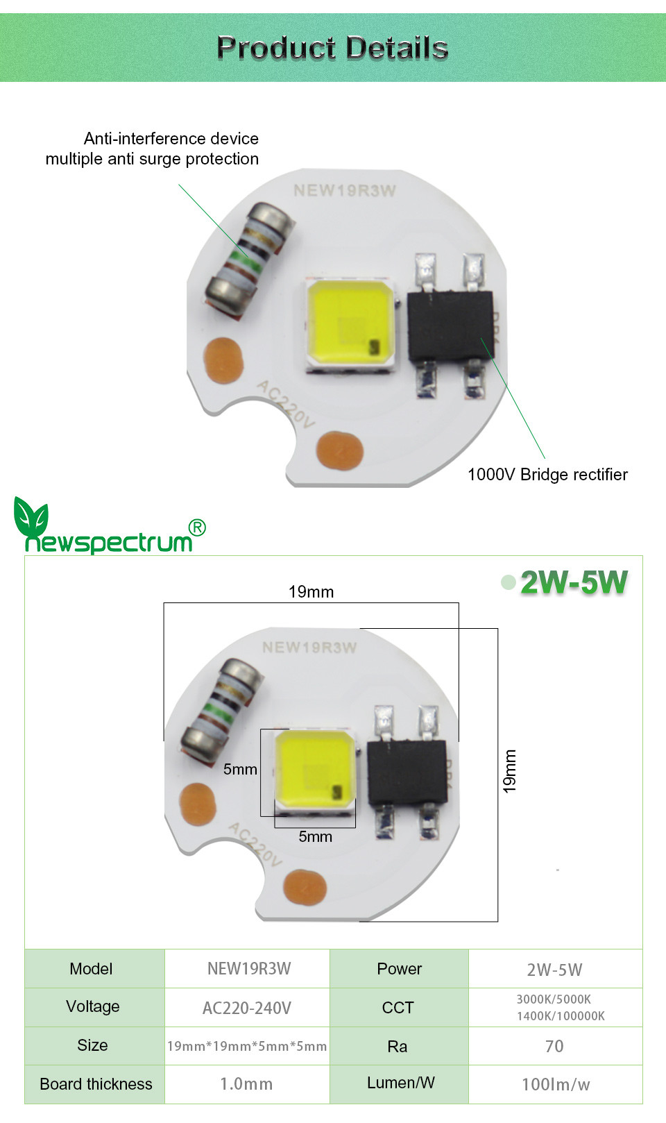 Natural White SMD LED Chip