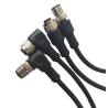 Buy cheap Metal Screw Phoenix M12 Cable 100cm Length Male To Female Black With PVC Cover from wholesalers