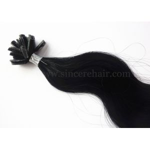 Buy cheap 60 CM Keratin Fusion U Shape Hair Extensions for sale - 24 Black Body Wave Pre Bonded U Tip Hair Extensions for sale from wholesalers