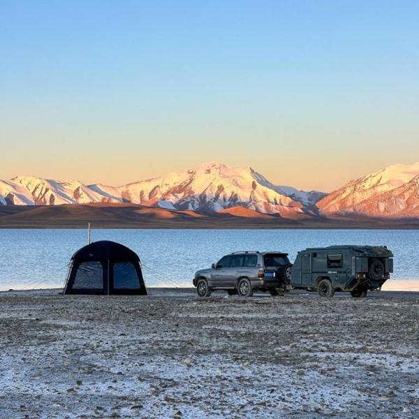 Buy cheap 16feets Aluminum NJSTAR Trailer Explorer Overland Pop Up Off Grid Camping Trailer from wholesalers