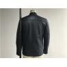 Buy cheap Navy Mens PU Jacket With Suede Detail , Faux Leather Biker Jacket TW73204 from wholesalers