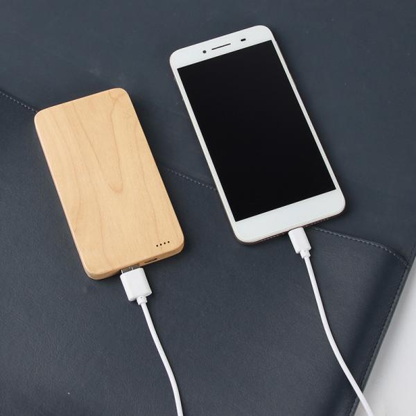 Buy cheap Custom Logo Ultra Slim Bamboo Phone Charger CE / RoHS / FCC Approval from wholesalers