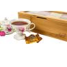 Buy cheap Non - Odor Bamboo Tea Bag Storage Box With Acrylic Cover BSC Approved from wholesalers