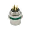 Buy cheap IP68 Female M12 Panel Mount Receptacle Rear Lock Metal Waterproof Adapter Connectors from wholesalers